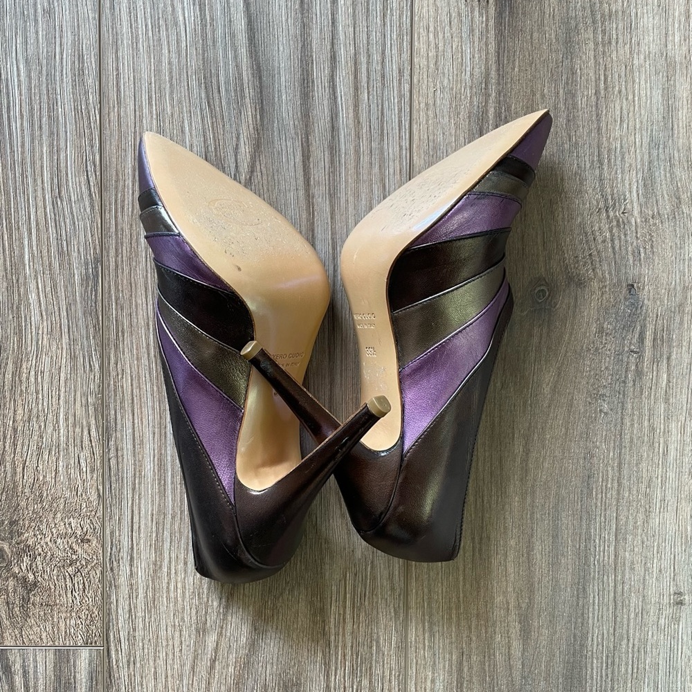 Just Cavalli Metallic Purple Booties | 39.5 - Picture 7 of 10